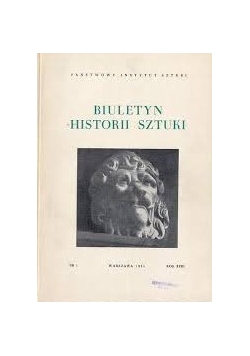 Biuletyn Historii Sztuki ,Nr 1