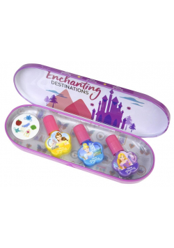 Zestaw lakierów dla dzieci met. etui Princess