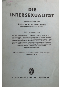 Die intersexualitat
