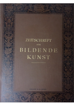 Zeitschrift fur Bildende Kunst ,1898r.