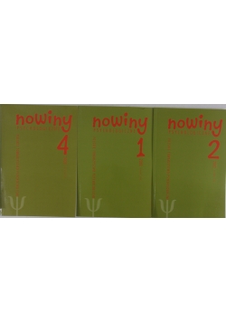 Nowiny psychologiczne, Nr.1,2,4