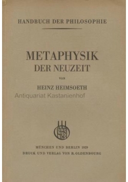 Metaphysik der neuzeit