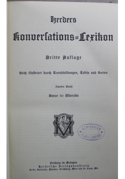 Herders Konversations Lexikon tom II 1903 r.