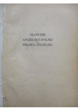 Słownik angielsko-polski i polsko-angielski, 1947 r.