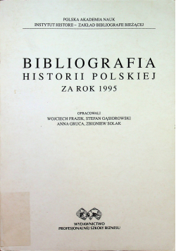 Bibliografia historii polskiej za rok 1995