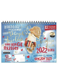 Kalendarz 2022 pocztówkowy Dobrych Aniołów