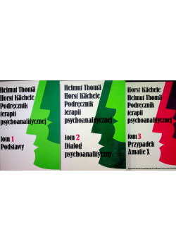 Podręcznik terapii psychoanalitycznej 3 tomy od 1 do 3