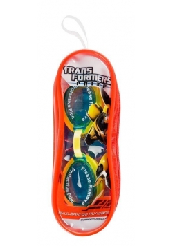 Okularki do pływania Transformers niebieskie +etui