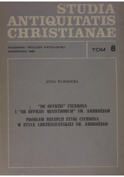 Studia Antiquitatis Christianae. Tom 8
