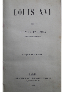 Louis XVI 1868 r.