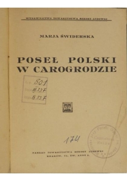 Poseł polski w Carogrodzie, 1928 r.
