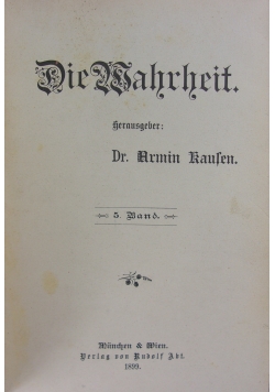 Die Wahrheit , 1899 r.