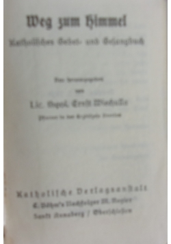 Weg zum Himmel, 1939 r.