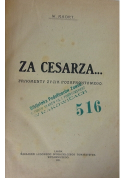 Za Cesarza, 1921r.