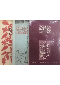 Polska sztuka ludowa 3 książki 1949 r.