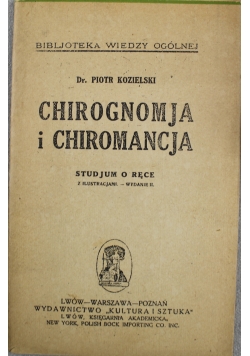 Chirognomja i chiromancja 1920 r