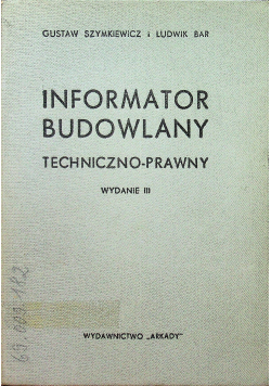 Informator budowlany techniczno- prawny