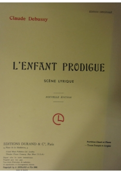 L'enfant Prodigue, 1908r.
