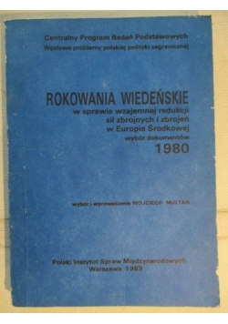Rokowania wiedeńskie w sprawie wzajemnej redukcji sił zbrojnych i zbrojeń w Europie Środkowej