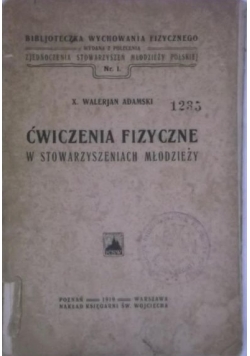 Ćwiczenia fizyczne w stowarzyszeniach młodzieży, 1919 r.