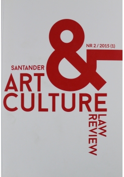 Santander Art Culture Law Review Nr 2