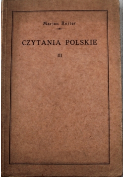 Czytania polskie Tom III 1926 r