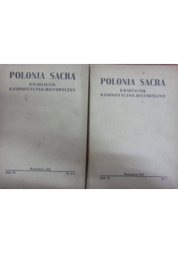 Polona Sacra kwartalnik kanonistyczno-historyczny 1-3