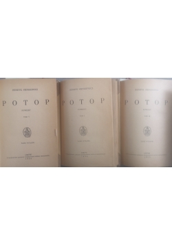Potop,1935r. Tom: I,III,V
