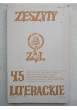Zeszyty Literackie 45