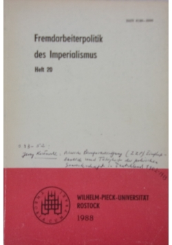 Fremdarbeiter Politik des Imperialismus