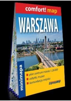 Comfort!map Warszawa 1:26 000 plan, mini 2018