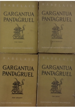Gargantua i Pantagruel. Zestaw 4 książek. 1949 r.
