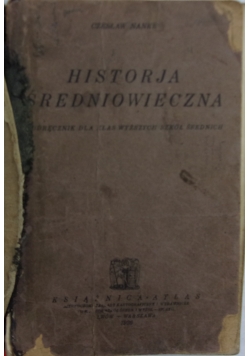 Historia średniowieczna - 1926 r.