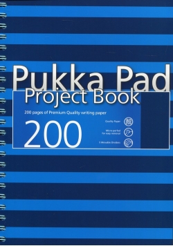 Project Book Navy A4 200 kratka niebieski