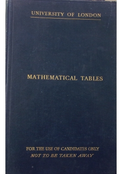 Mathematical Tables, 1949 r.