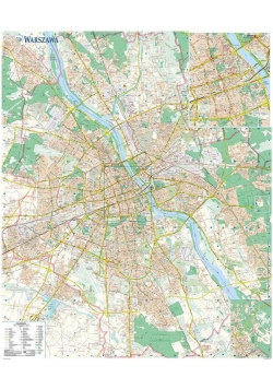 Warszawa. Mapa ścienna 1:26 000