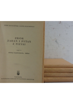 Zbiór zadań i pytań z fizyki ,zestaw 5 książek