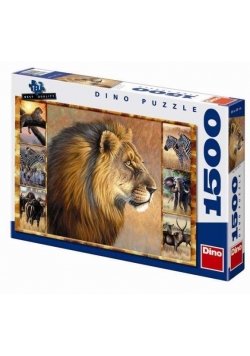 Puzzle 1500 Afryka DINO