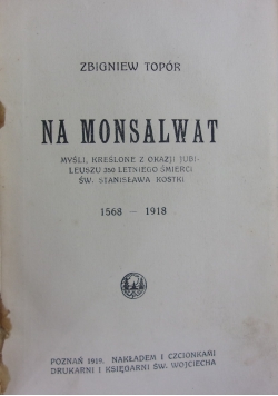 Na Monsalwat,1919r.
