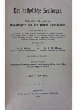 Der katholische Seelsorger, 1898r.