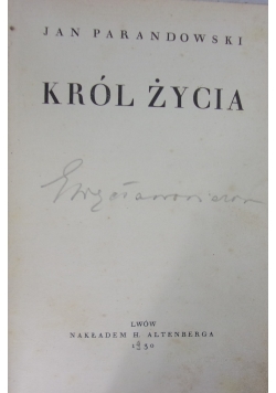 Król życia ,1930r.