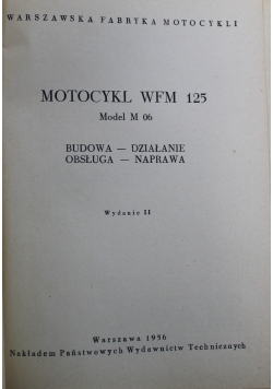 Motocykl WFM 125 Model M 06