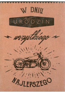 Henry karnet B6 Retro Urodziny Motor