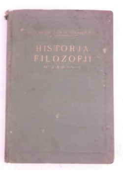 Historja Filozofji, 1928 r.
