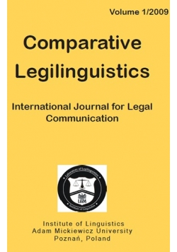 Comparative Legilinguistics Vol 1