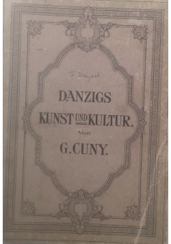 Danzigs Kunst und Kultur,1910 r.
