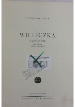 Wieliczka magnum sal