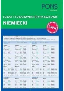 Czasy i czasowniki błyskawicznie. Niemiecki PONS