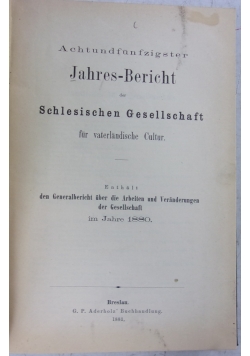 Achtundziebzigster, jahres-Bericht der Schesischen Gesellschaf