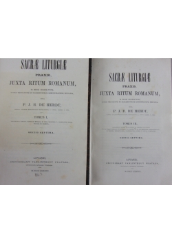 Sacrae liturgiae, zestaw 2 ksiażek, 1883 r.